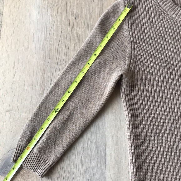 J. Crew 3/4 sleeve tan sweater size small - Picture 6 of 6